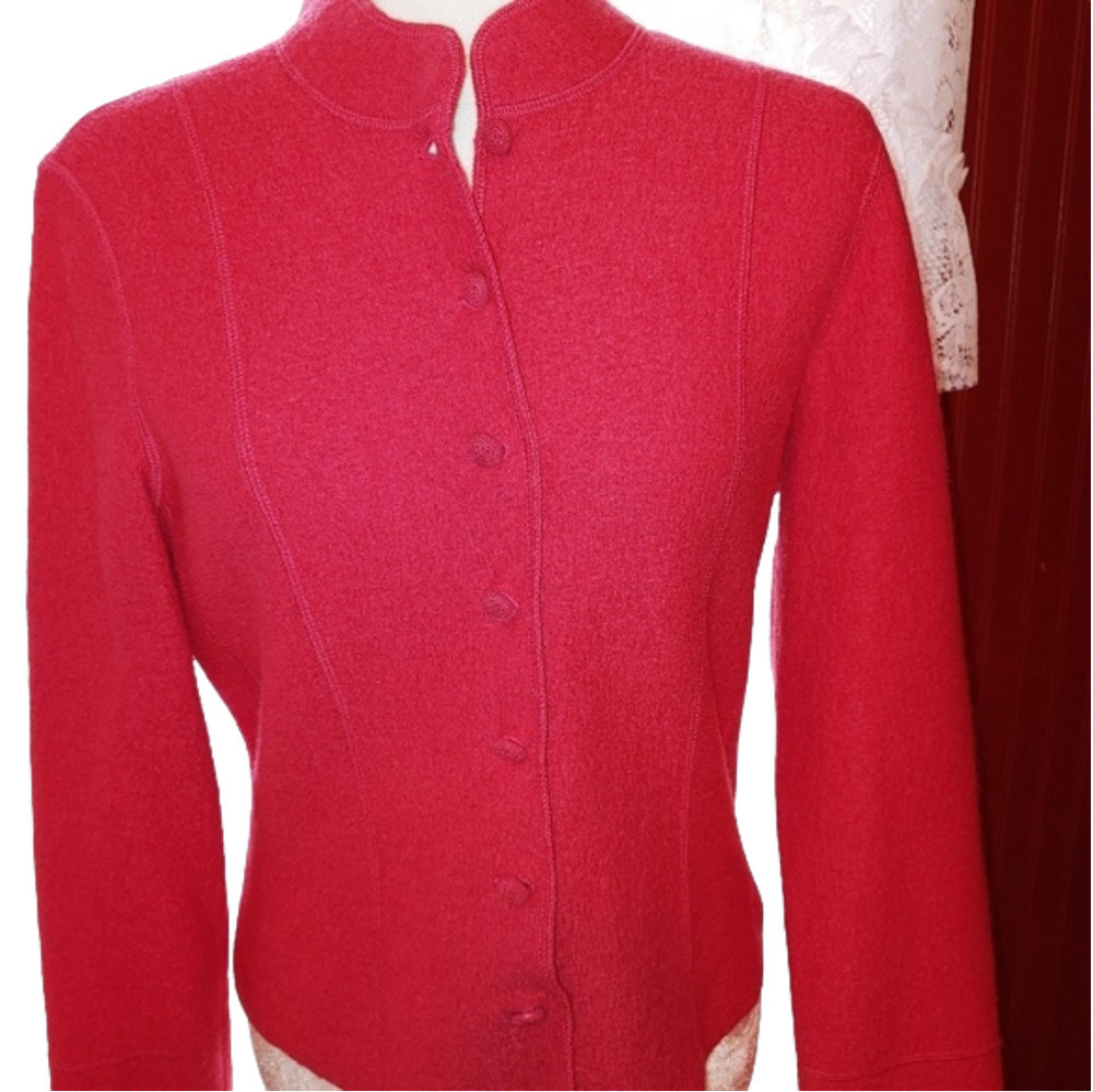 Talbots Pink Wool Cardigan Sweater SP